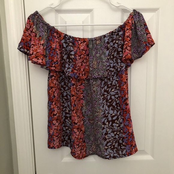 SOLD 💜 Anthropologie Maeve Off the Shoulder Top - Picture 3 of 3